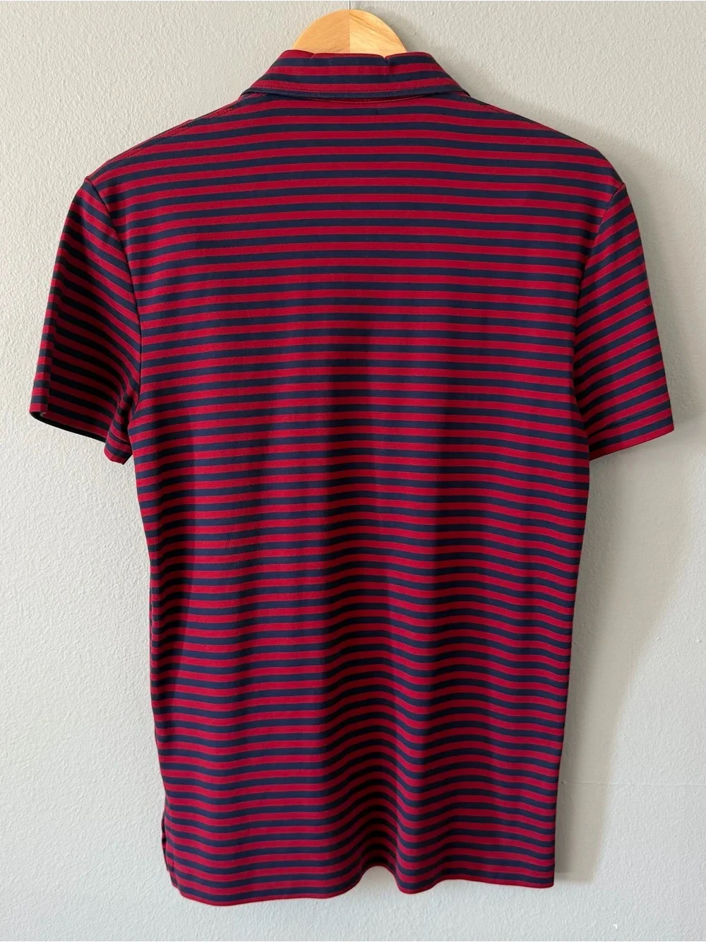 Polo Ralph Lauren Pima Soft Touch Polo Shirt Red Navy Striped Men’s Size S